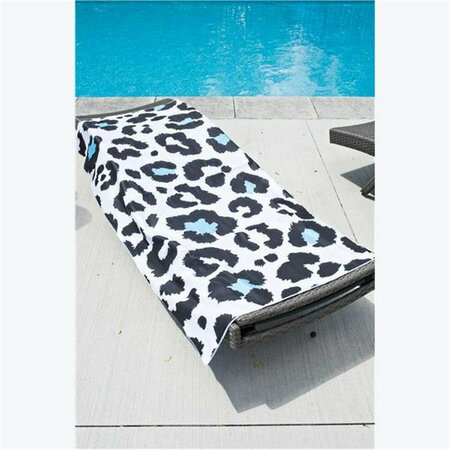 YOUNGS Blue Spotted Leopard Anti-Sand Towel 42077